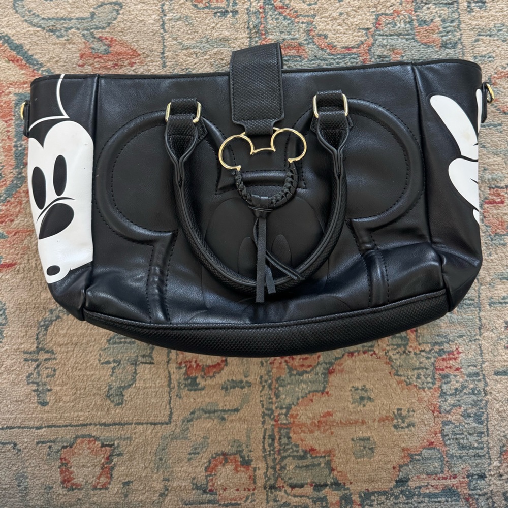Disney x Bioworld Mickey Mouse Black Handbag Purse